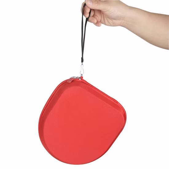 Estojo de transporte de exibição de EVA para fone de ouvido Bluetooth vermelho rígido personalizado com caixas de EVA com logotipo