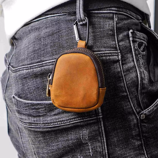 Saco de óculos de sol de couro vermelho feito à mão personalizado Bolsa de feltro para óculos de sol