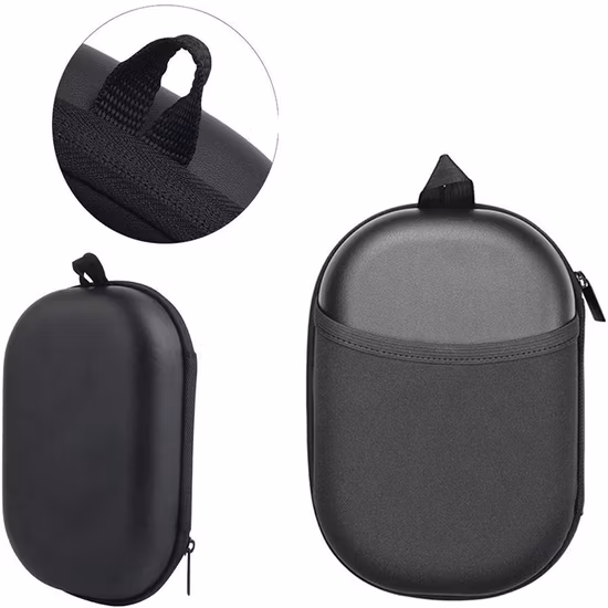 Capa rígida preta personalizada para fone de ouvido, telefone Bluetooth, cabo USB, armazenamento portátil, estojo rígido de EVA