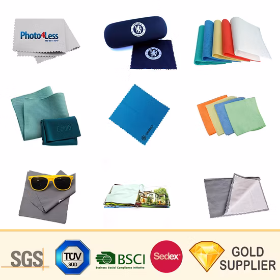 Pano de limpeza de óculos de microfibra com logotipo personalizado, pano de limpeza de lentes de tela de telefone, pano de limpeza de microfibra, pano de limpeza de óculos